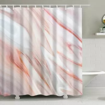 Штора для ванной Carnation Home Fashions Marble 180x200 rose MRB115R