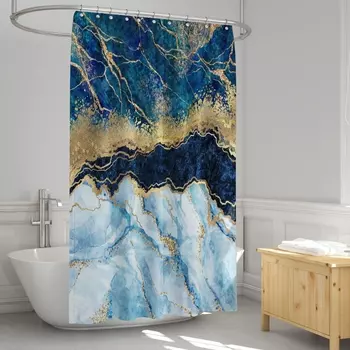 Штора для ванной Carnation Home Fashions Slice 180х200 см SLE200BLU