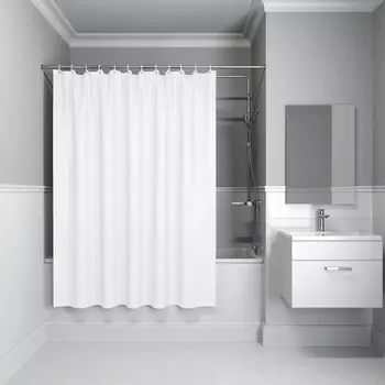 Штора для ванной IDDIS Promo P33PV11i11 180х180, белая