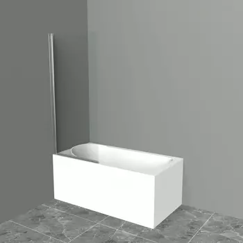 Шторка на ванну BelBagno Uno V-1-85/150-C-Cr стекло прозрачное UNO-V-1-85/150-C-Cr