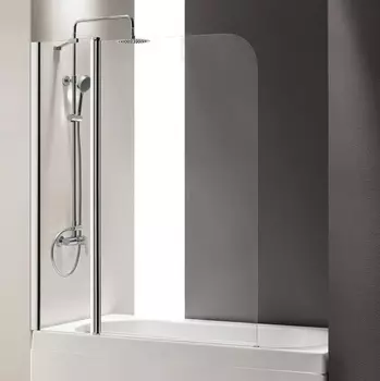 Шторка на ванну Cezares Eco O-V-11-120/140-C-Cr стекло прозрачное ECO-O-V-11-120/140-C-Cr