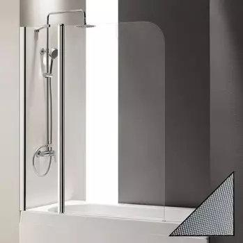 Шторка на ванну Cezares Eco O-V-11-120/140-P-Cr-L стекло punto ECO-O-V-11-120/140-P-Cr-L