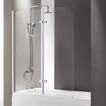 Шторка на ванну Cezares Eco O-V-21-120/140-C-Cr стекло прозрачное ECO-O-V-21-120/140-C-Cr