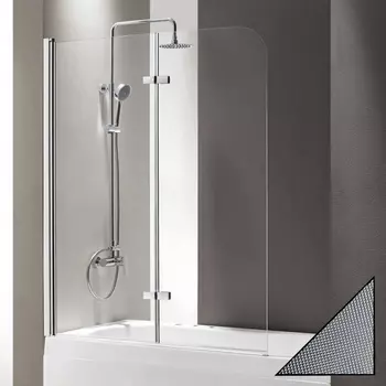 Шторка на ванну Cezares Eco O-V-21-120/140-P-Cr-L стекло punto ECO-O-V-21-120/140-P-Cr-L