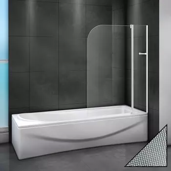 Шторка на ванну Cezares Relax V-11-100/140-P-Bi-R стекло punto RELAX-V-11-100/140-P-Bi-R