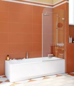 Шторка на ванну GuteWetter Trend Pearl GV-861B правая 70 см стекло бесцветное, фурнитура хром TREND PEARL GV-861B CR 1 R 70