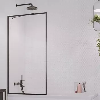 Шторка на ванну Radaway Idea Black PNJ II Frame 100 10001100-54-56