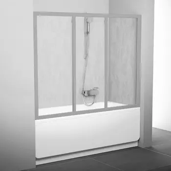 Шторка на ванну Ravak AVDP3-150 Rain, профиль сатин 40VP0U0241