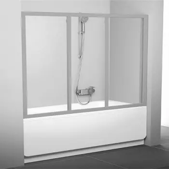 Шторка на ванну Ravak AVDP3-180 Transparent, профиль сатин 40VY0U02Z1