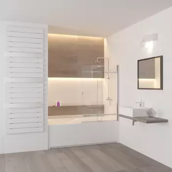 Шторка на ванну RGW Screens SC-44 (600-1000)х1500 профиль хром, стекло чистое 03114410-11