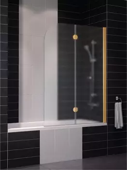 Шторка на ванну Vegas Glass E2V 0120 05 10 R профиль бронза, стекло сатин E2V 120 05 10 R