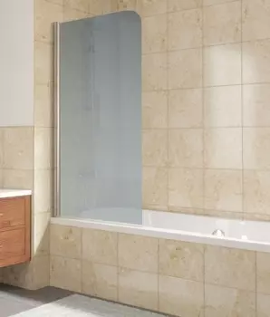 Шторка на ванну Vegas Glass EV Lux 0075 08 10 L профиль глянцевый хром, стекло сатин EV Lux 75 08 10 L