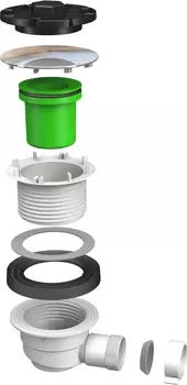 Сифон для душевого лотка Bonomini 5290AB12B7WZ