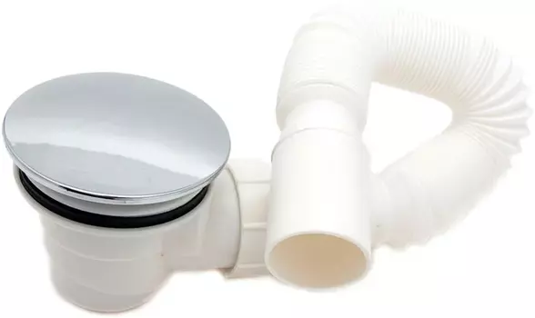 Сифон для поддона Royal Bath низкий, с гофрой Sifon n/p+gofra