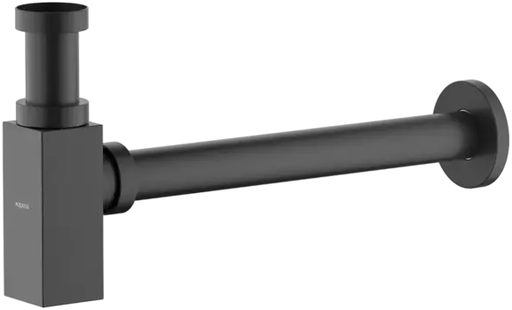 Сифон для раковины Акватек AQ6013MB бутылочный, матовый черный