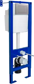 Система инсталляции для унитазов Berges Atom 410 кнопка матовый хром 040346