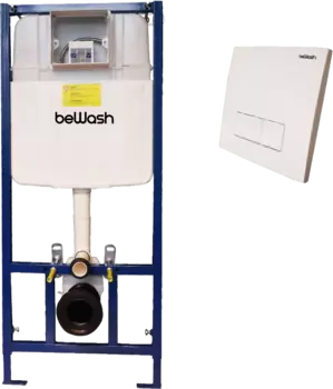 Система инсталляции для унитазов beWash Neox BW74, P04W с кнопкой смыва, белая K500RZVP0400BY000000