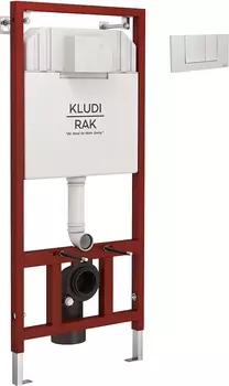 Система инсталляции для унитазов Kludi RAK80000 с кнопкой смыва, хром
