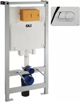 Система инсталляции для унитазов OLI Oli 80 300573 с кнопкой смыва Salina 300573pSA00