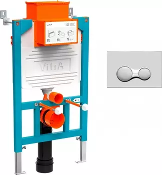 Система инсталляции для унитазов VitrA 800-2017 с кнопкой смыва, хром x800-2017