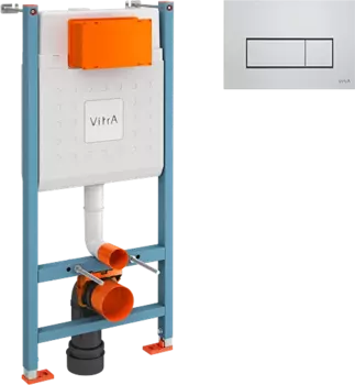 Система инсталляции для унитазов VitrA V-Fix Core 738-5800-01 с кнопкой смыва Root R 740-2280 хром 800-1875
