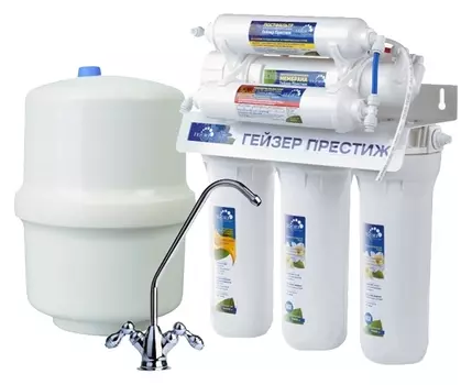 Система обратного осмоса Гейзер Престиж-М с краном №7, баком 12 л /20007