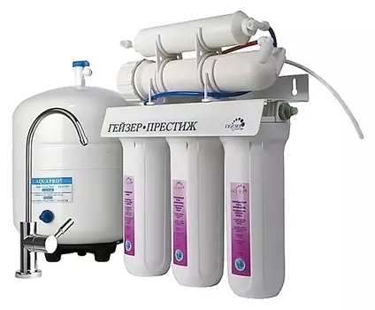 Система обратного осмоса Гейзер Престиж-П с краном №6, баком 12 л 20015-6