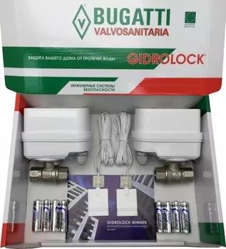 Система защиты от протечек Gidrolock Winner Квартира 3 Winner+ Bugatti 1 Gidrolock Квартира 1 Winner+ 1