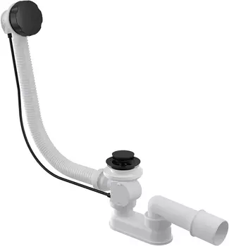 Слив-перелив AlcaPlast A55 BLACK A55BLACK