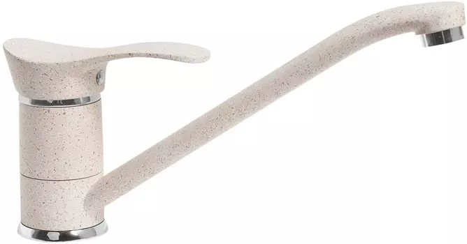Смеситель AquaGranitEx C-1040 для кухонной мойки, бежевый C-1040 (328)