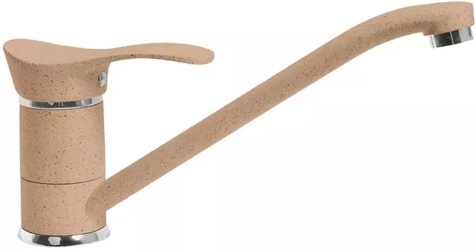 Смеситель AquaGranitEx C-1040 для кухонной мойки, песочный C-1040 (302)