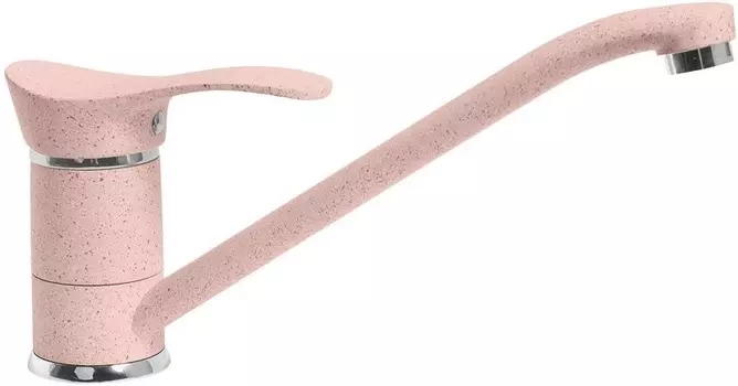 Смеситель AquaGranitEx C-1040 для кухонной мойки, розовый C-1040 (315)