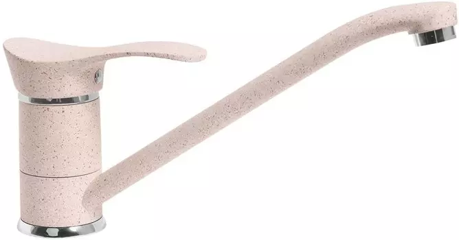 Смеситель AquaGranitEx C-1040 для кухонной мойки, светло-розовый C-1040 (311)