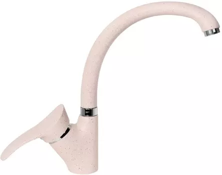 Смеситель AquaGranitEx C-3040 для кухонной мойки, светло-розовый C-3040 (311)