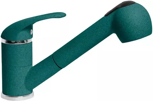 Смеситель AquaGranitEx C-4040 для кухонной мойки, зеленый C-4040 (305)