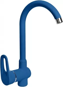 Смеситель AquaGranitEx C-5035 для кухонной мойки, синий C-5035 (323)