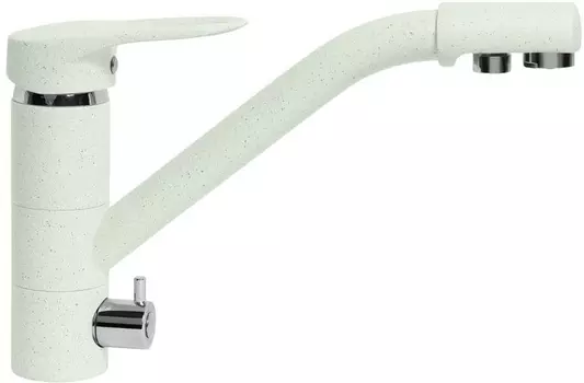 Смеситель AquaGranitEx C-6040 для кухонной мойки, салатовый C-6040 (303)