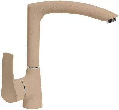 Смеситель AquaGranitEx C-7040 для кухонной мойки, песочный C-7040 (302)