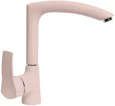 Смеситель AquaGranitEx C-7040 для кухонной мойки, розовый C-7040 (315)