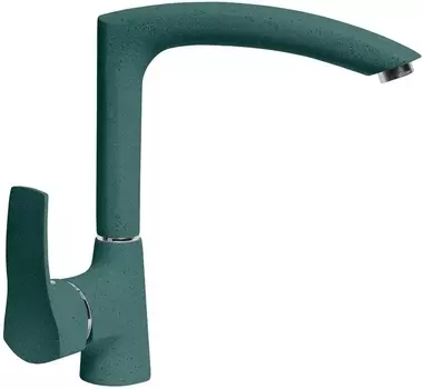 Смеситель AquaGranitEx C-7040 для кухонной мойки, зеленый C-7040 (305)