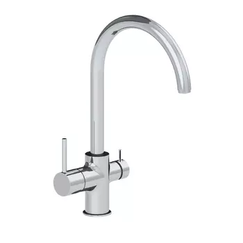 Смеситель Azario Tasco AZ-15164421 для кухни, хром с возможностью подключения фильтра для воды