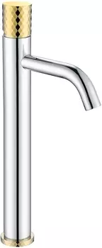 Смеситель Boheme Stick 122-CRG для раковины, chrome diamond gold