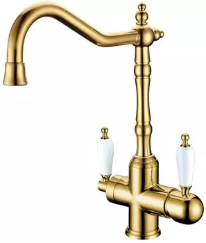 Смеситель Boheme Tradizionale Oro 112 для кухонной мойки /112