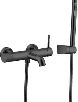 Смеситель Boheme Uno 463-SGM для ванны с душем, shine gun metall