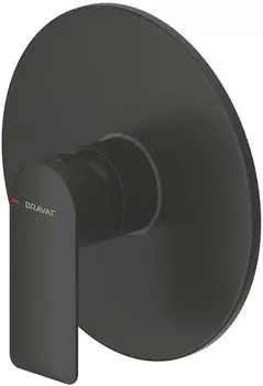 Смеситель Bravat Eddie Black PB8369402BW-ENG для душа, черный матовый