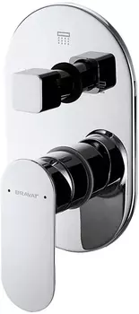Смеситель Bravat Gina P69194C-ENG для ванны с душем, хром