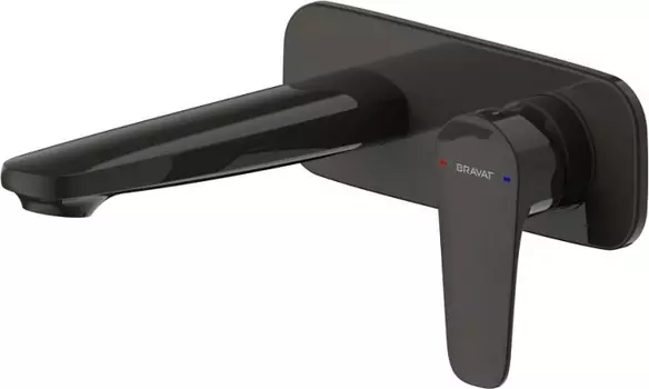 Смеситель Bravat Source P8173218BW-ENG для раковины, черный