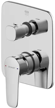 Смеситель Bravat Source PB8173218CP-3-ENG для ванны с душем, хром