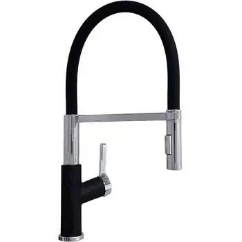 Смеситель BRNOU BR760-1 для мойки, черный, хром