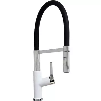 Смеситель BRNOU BR760-2 для мойки, черный, белый